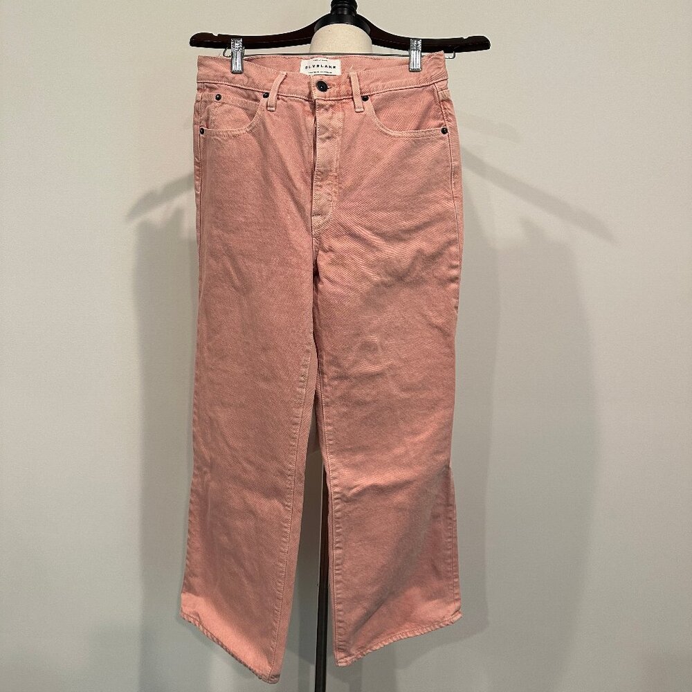 SLVRLAKE Grace jeans in dusty pink, size 28, pre-owned